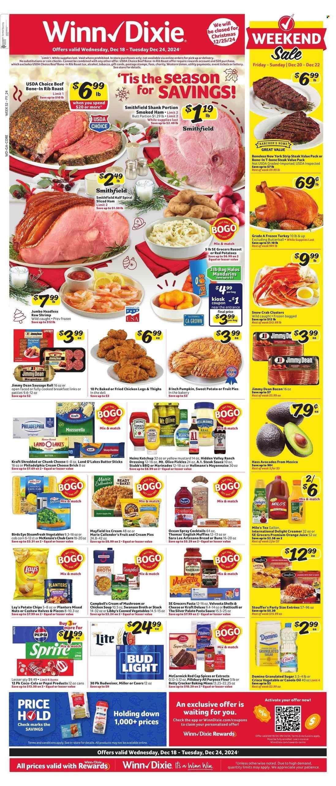 Winn Dixie ad - 12/18/2024 - 12/24/2024. Page 1