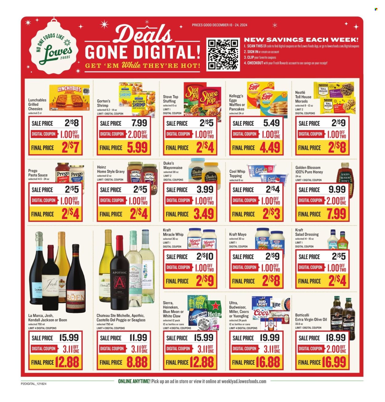 Lowes Foods ad - 12/18/2024 - 12/24/2024. Page 1