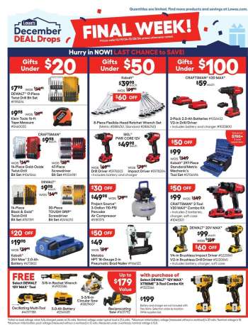 Lowe's Flyer - 12/19/2024 - 12/25/2024.