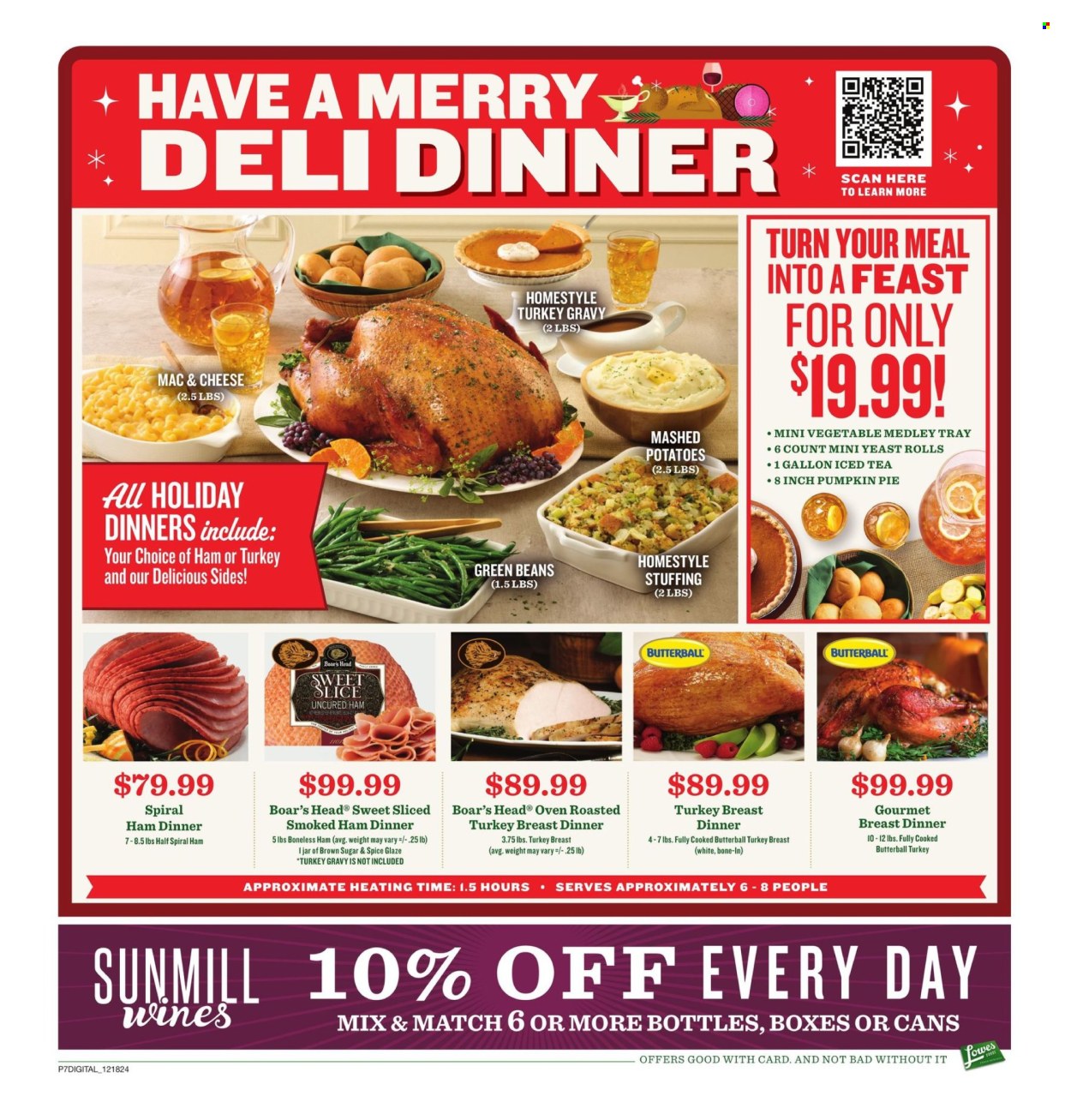 Lowes Foods ad - 12/18/2024 - 12/24/2024. Page 1