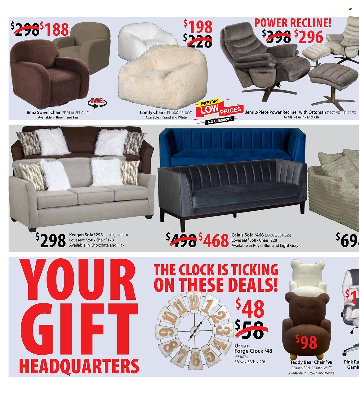 American Furniture Warehouse ad - 12/15/2024 - 01/04/2025. Page 1