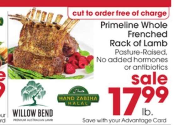 Primeline Whole Frenched Rack of Lamb