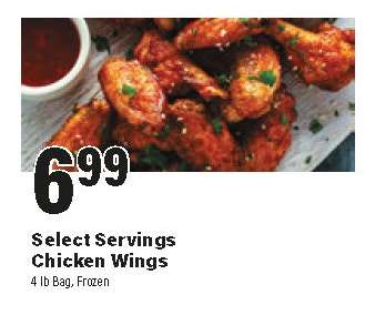 Select Servings Chicken Wings