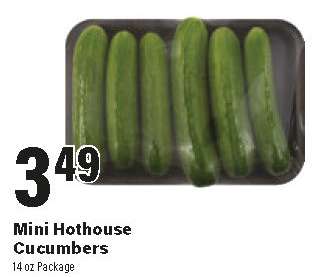 Mini Hothouse Cucumbers