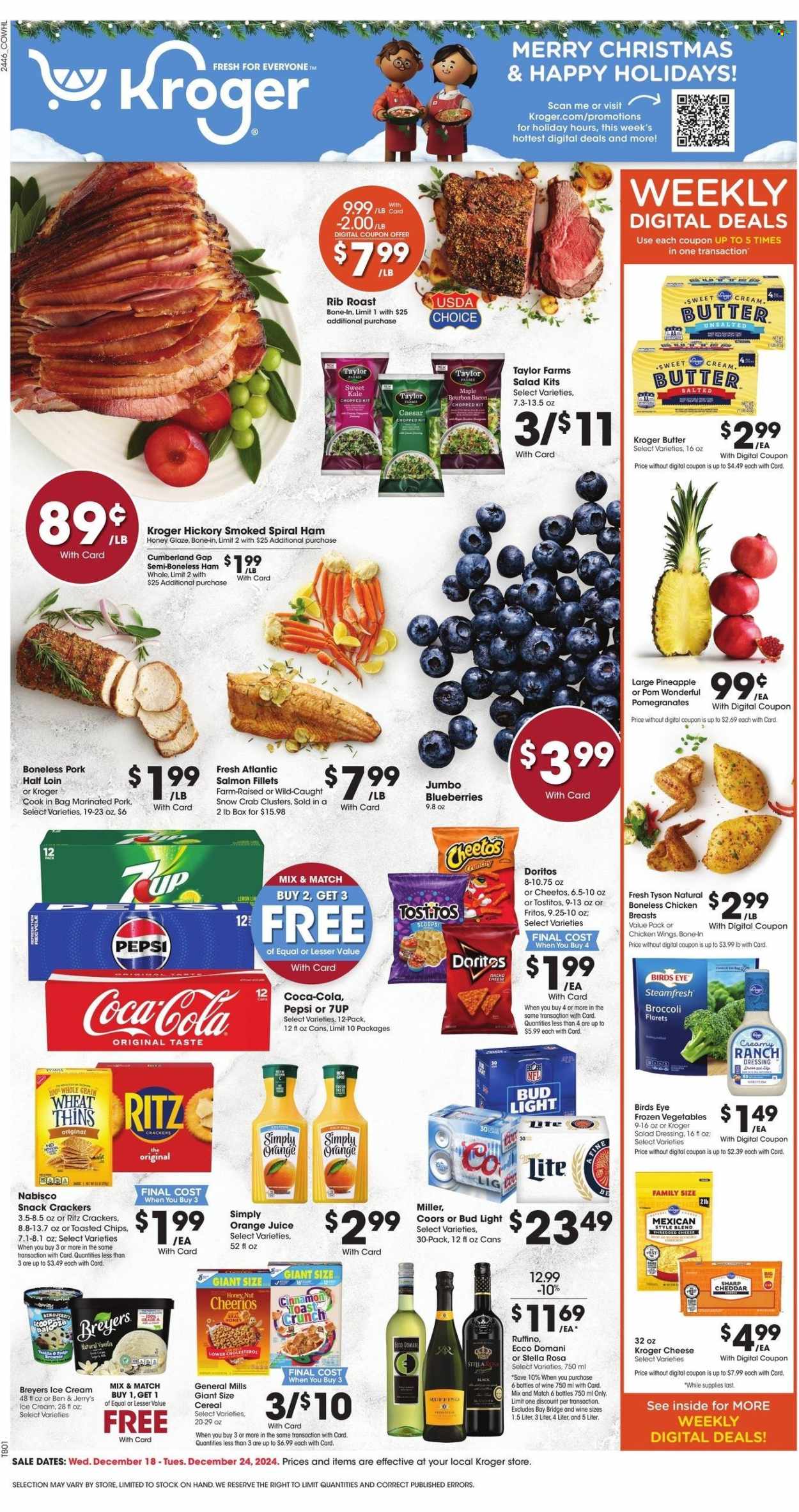 Kroger ad - 12/18/2024 - 12/24/2024. Page 1