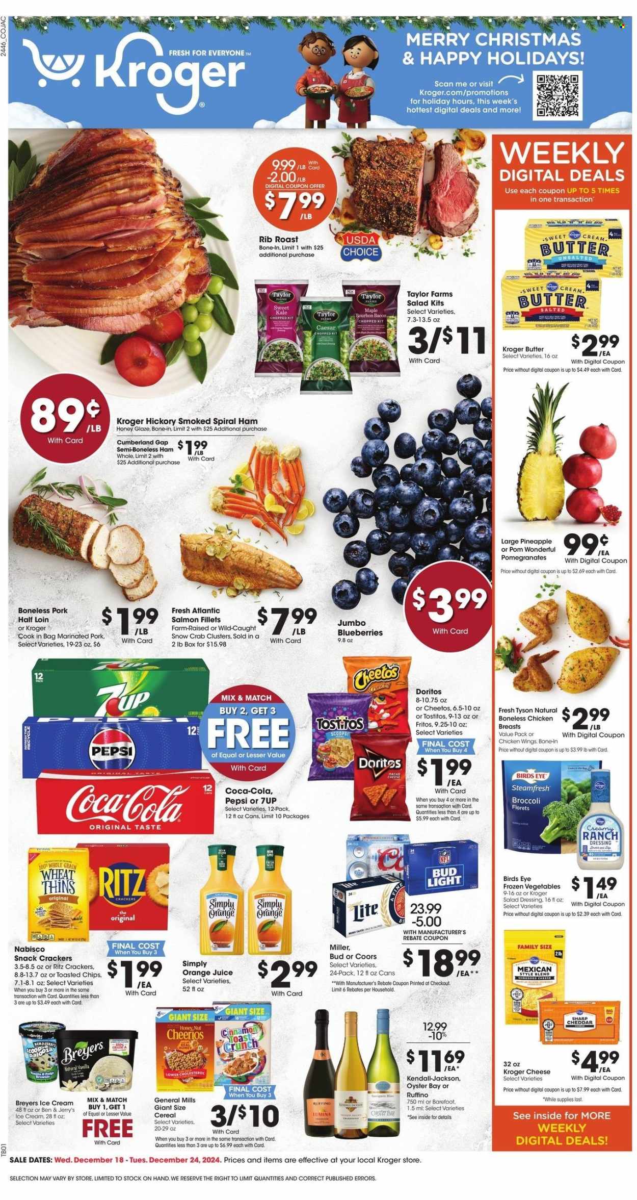 Kroger ad - 12/18/2024 - 12/24/2024. Page 1