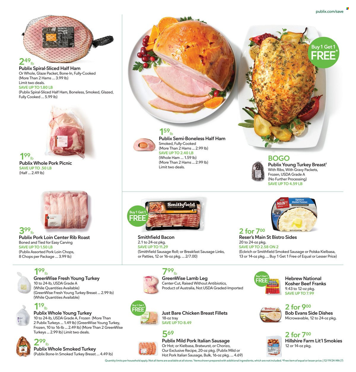 Publix ad - 12/19/2024 - 12/24/2024. Page 1