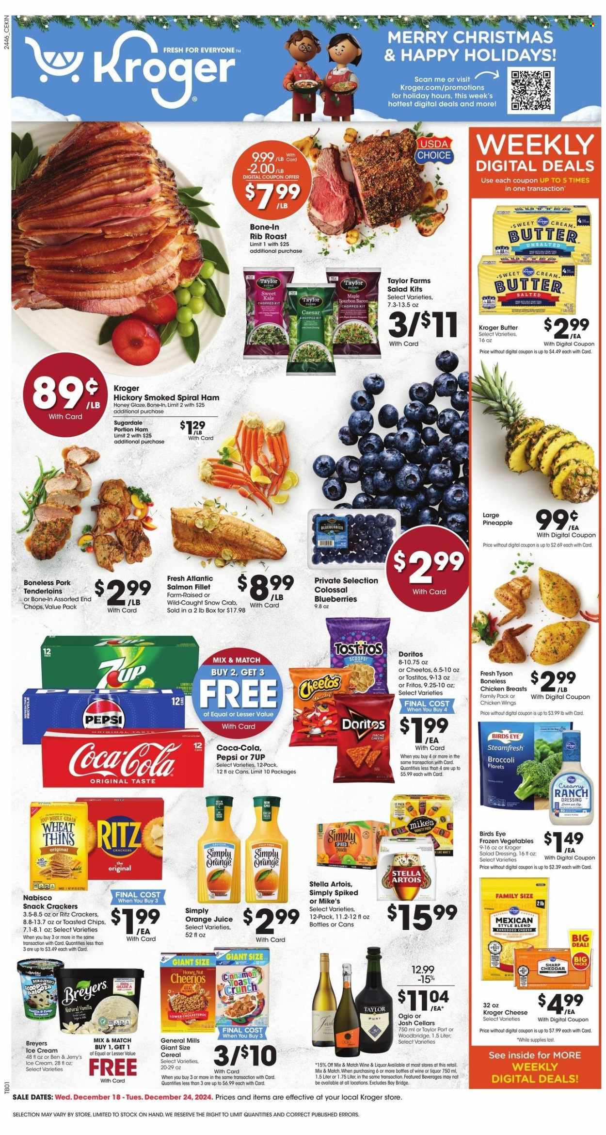 Kroger ad - 12/18/2024 - 12/24/2024. Page 1