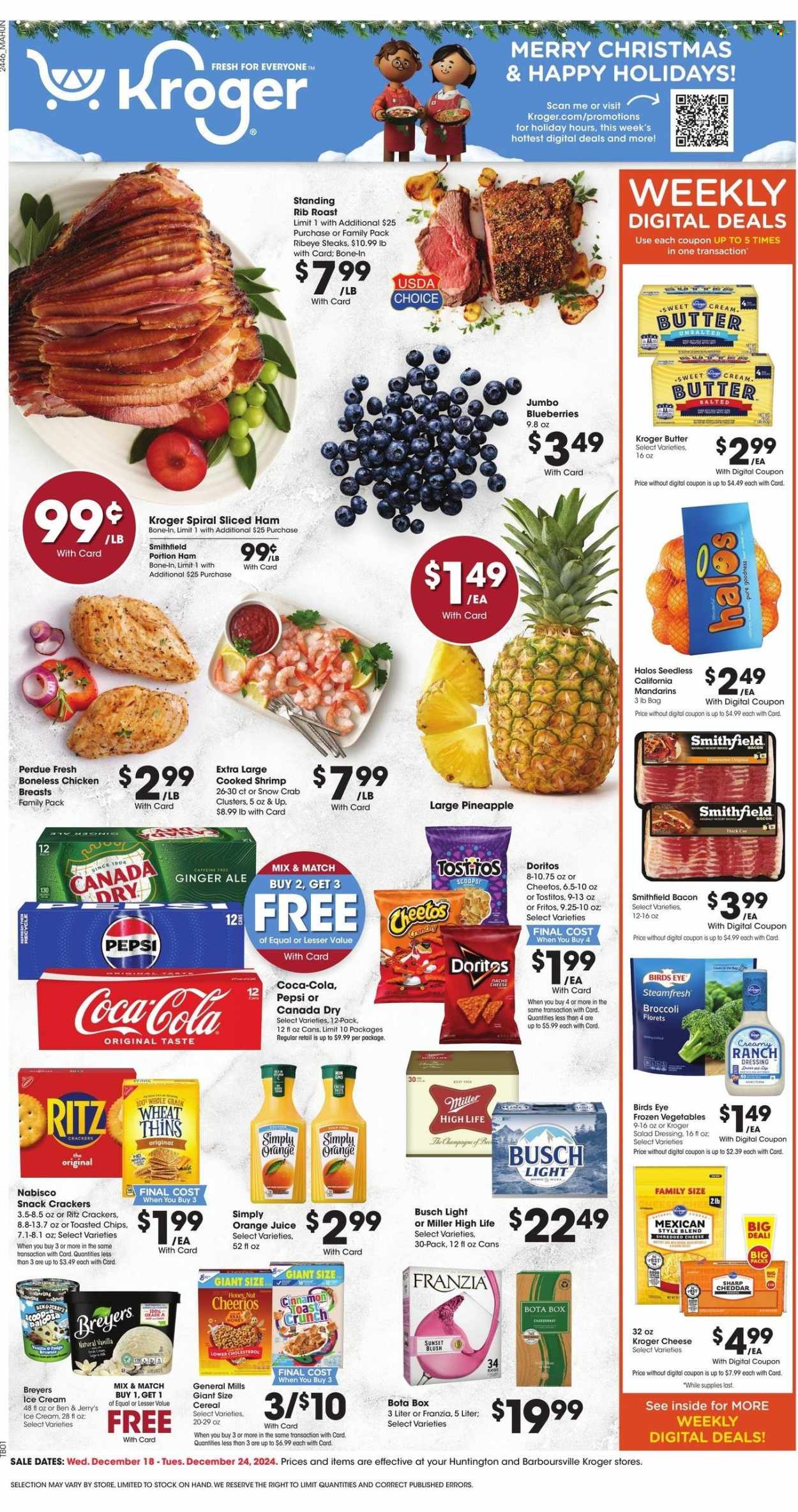 Kroger ad - 12/18/2024 - 12/24/2024. Page 1