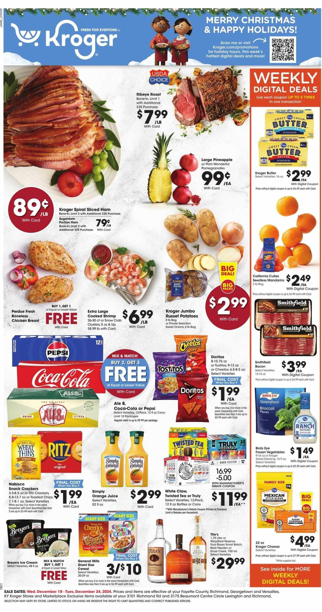 Kroger ad - 12/18/2024 - 12/24/2024. Page 1