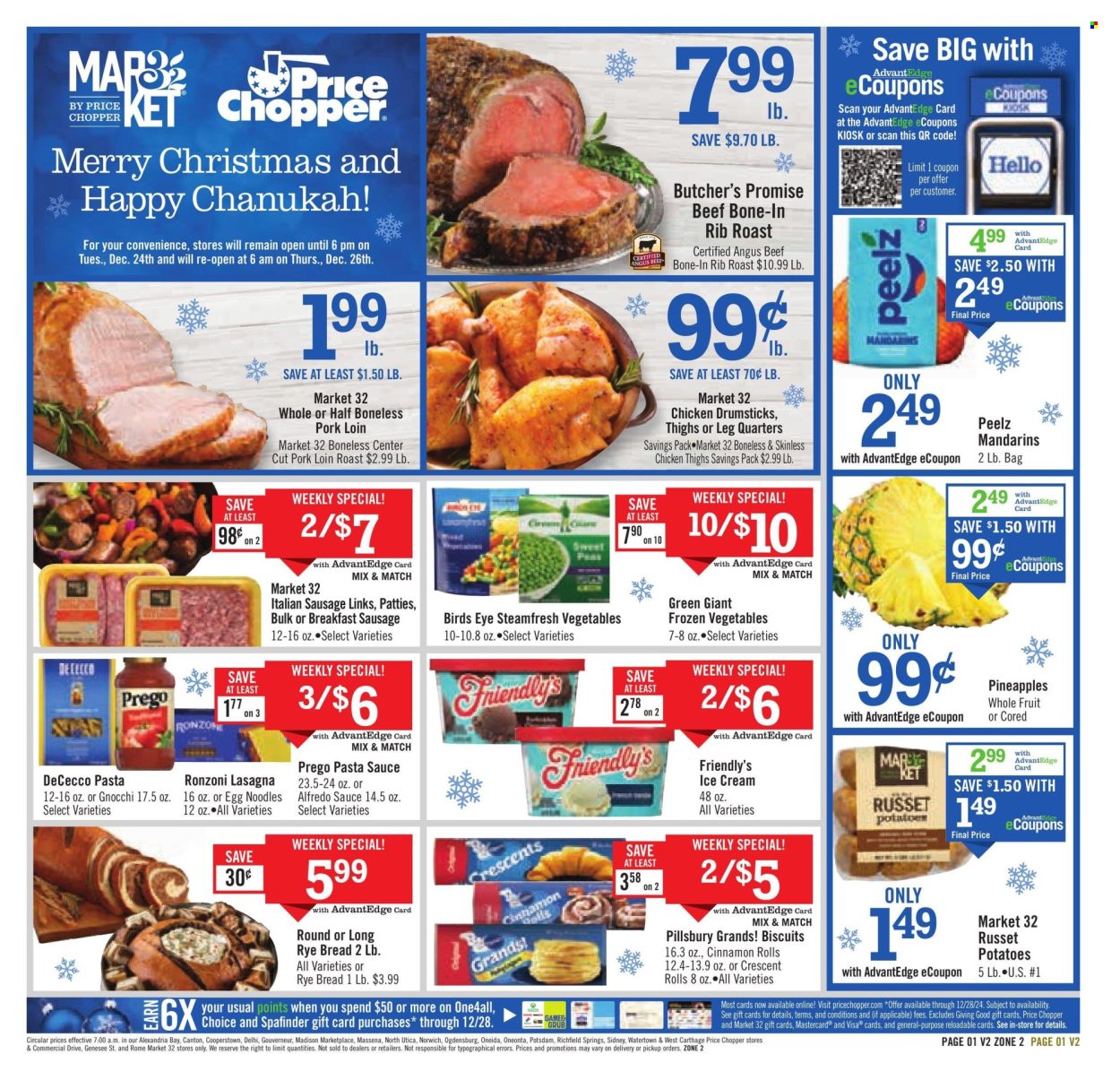 Price Chopper ad - 12/22/2024 - 12/28/2024. Page 1