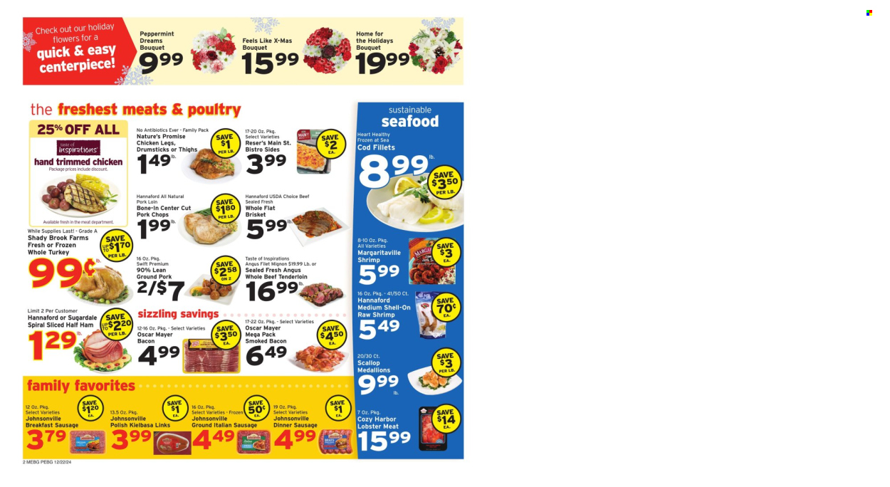 Hannaford ad - 12/22/2024 - 12/28/2024. Page 1