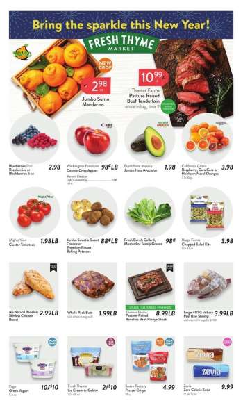 Fresh Thyme Flyer - 12/26/2024 - 12/31/2024.