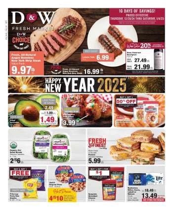 D&W Fresh Market Flyer - 12/26/2024 - 01/04/2025.