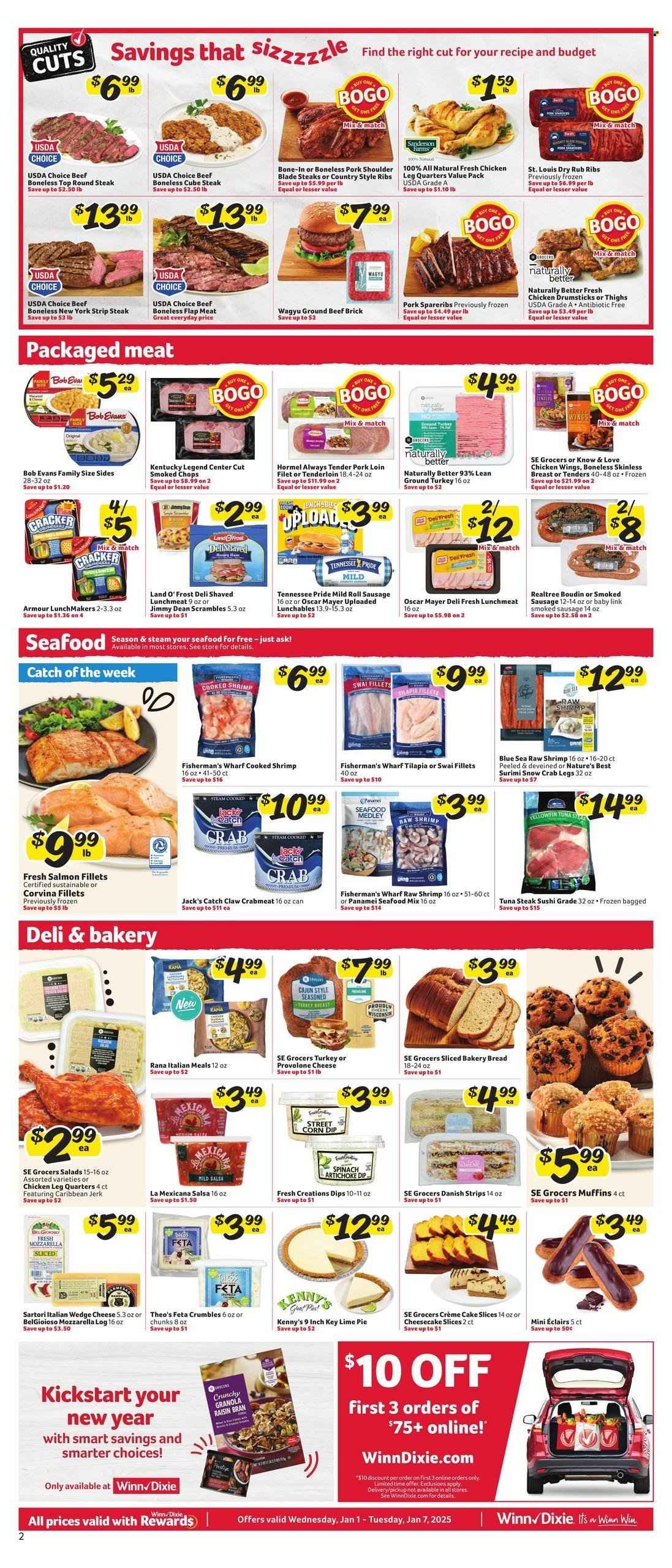 Winn Dixie ad - 01/01/2025 - 01/07/2025. Page 1