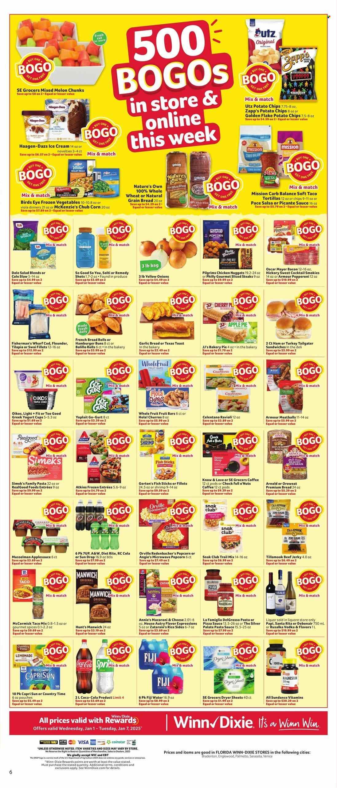 Winn Dixie ad - 01/01/2025 - 01/07/2025. Page 1