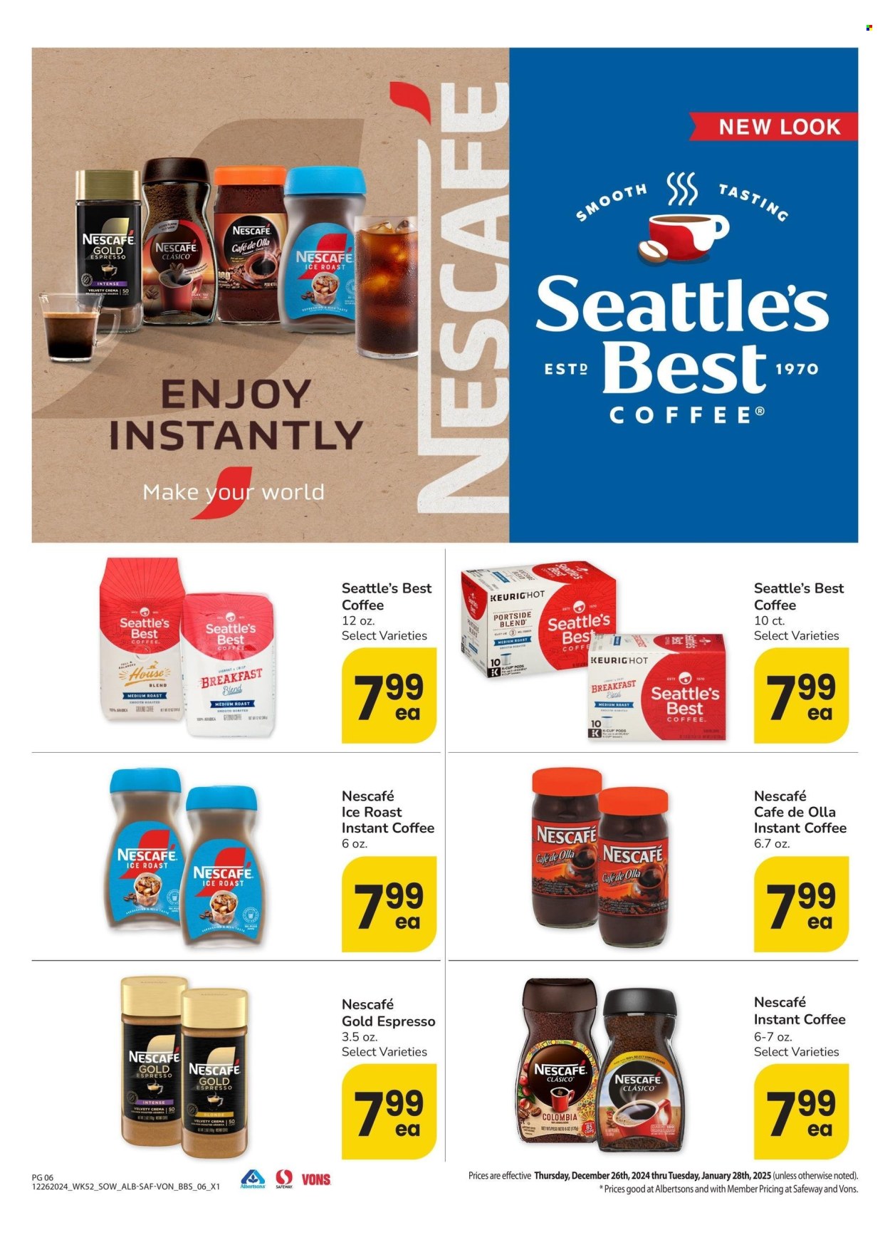 Safeway ad - 12/26/2024 - 01/28/2025. Page 1