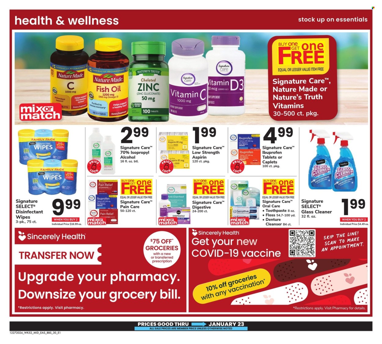 Safeway ad - 12/27/2024 - 01/23/2025. Page 1