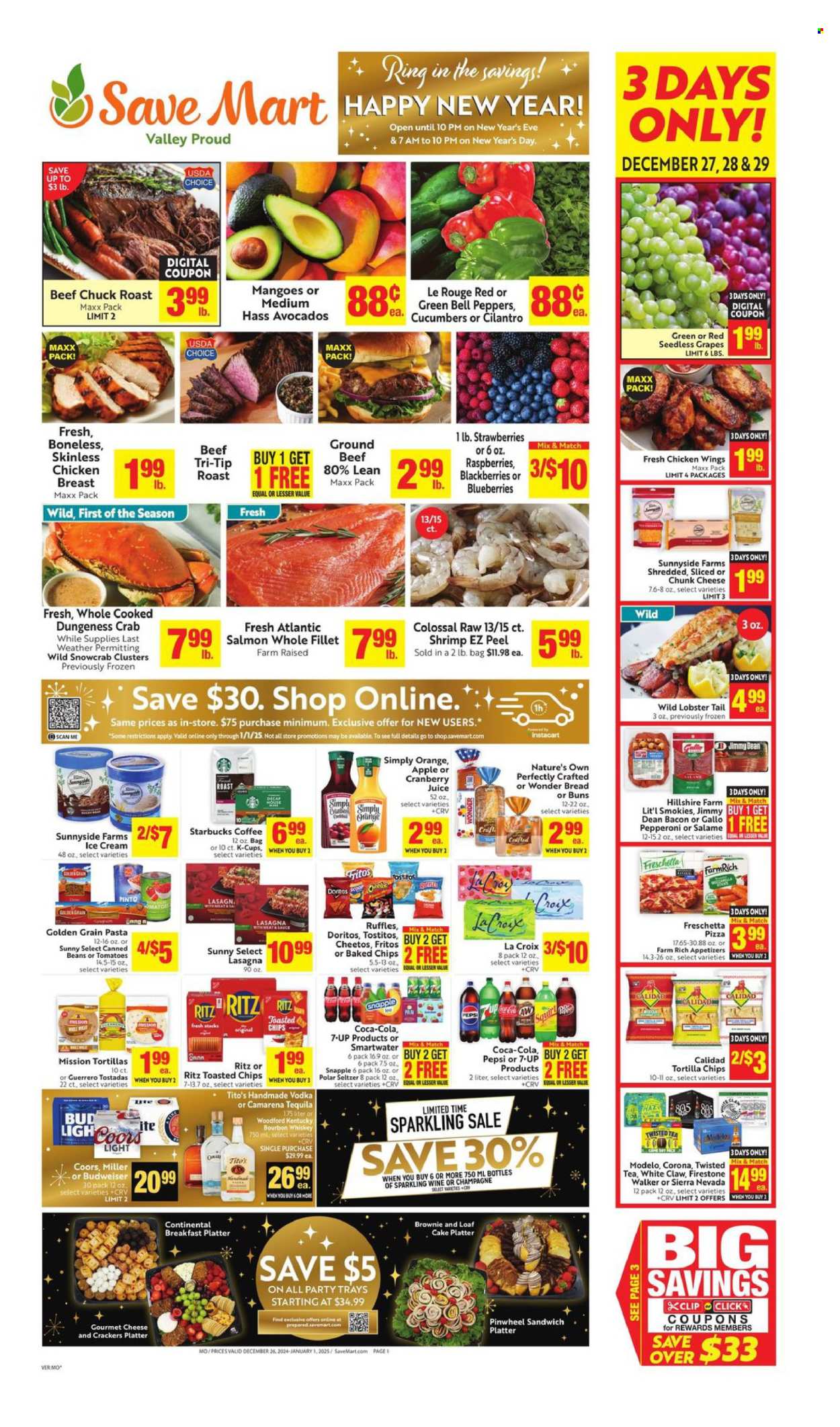 Save Mart ad - 12/26/2024 - 01/01/2025. Page 1