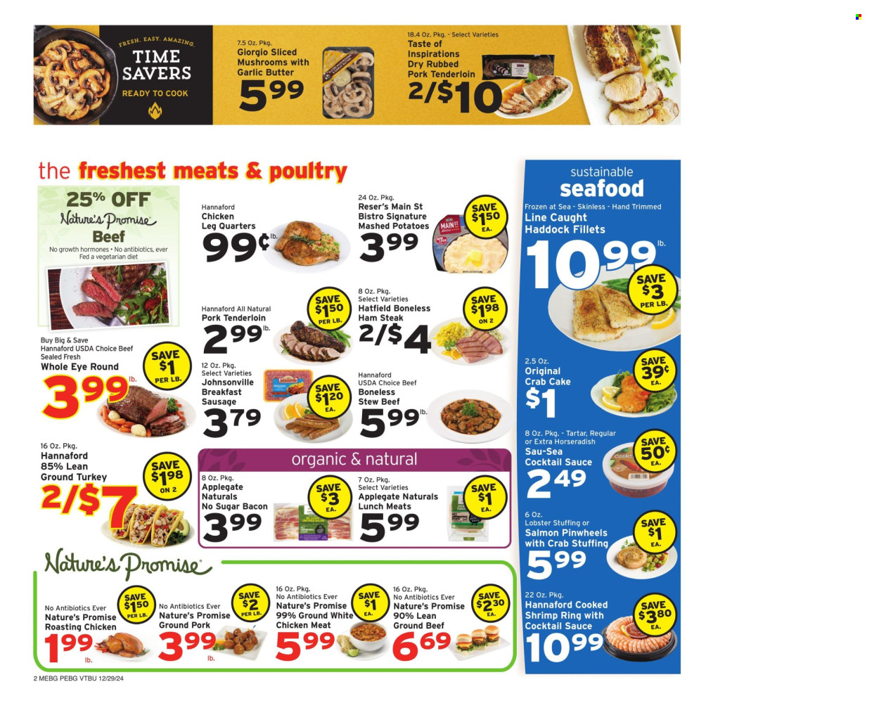 Hannaford ad - 12/29/2024 - 01/04/2025. Page 1