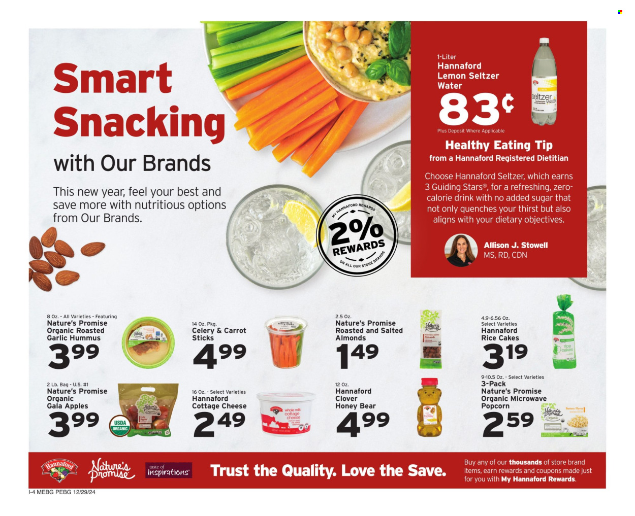 Hannaford ad - 12/29/2024 - 01/04/2025. Page 1