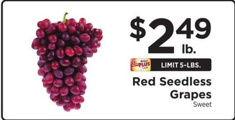 Red Seedless Grapes - Sweet