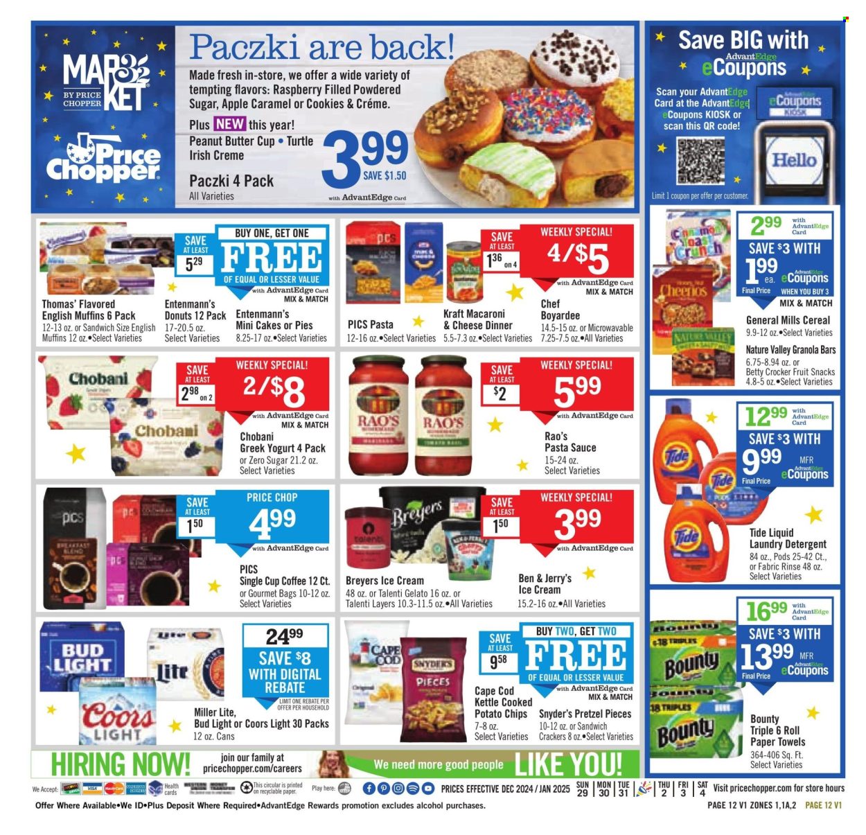 Price Chopper ad - 12/29/2024 - 01/04/2025. Page 1