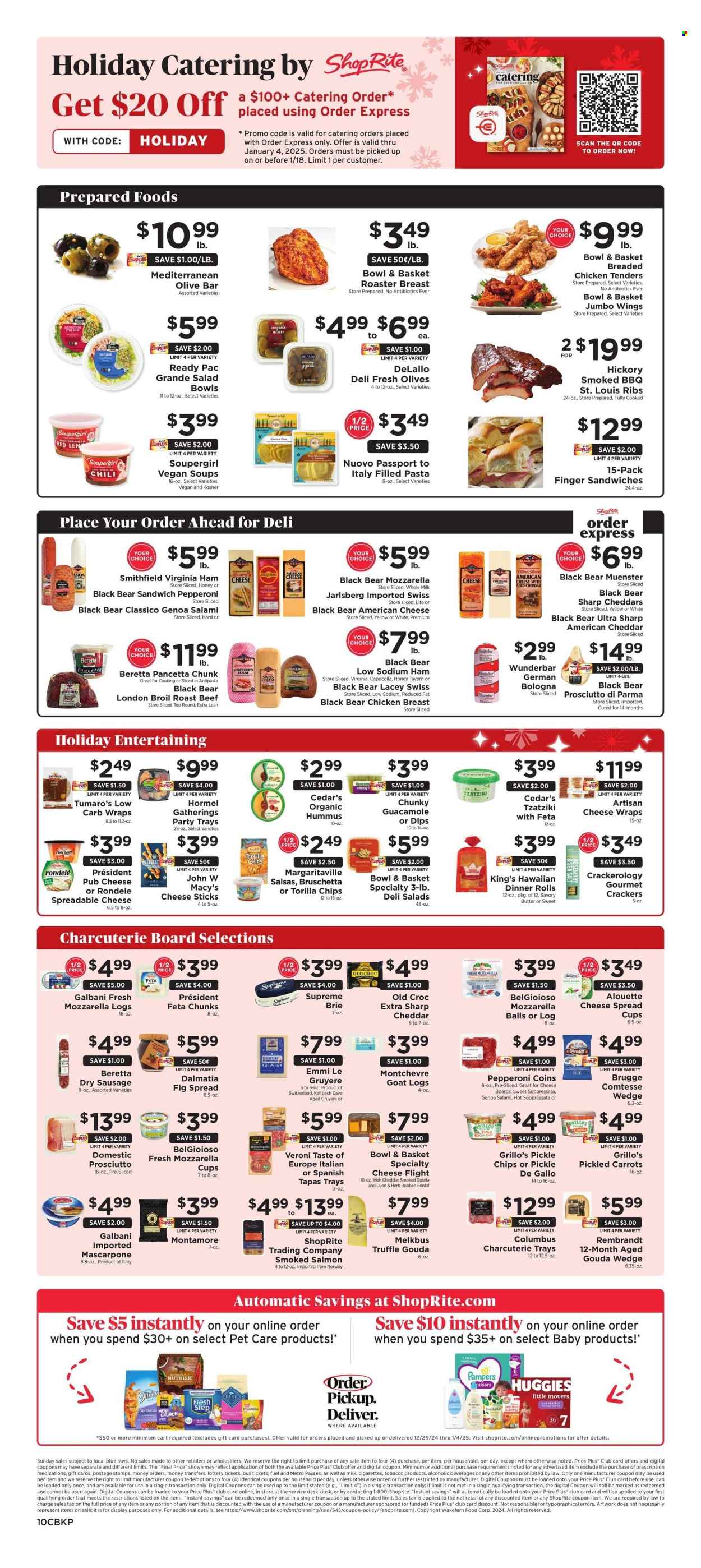 ShopRite ad - 12/29/2024 - 01/04/2025. Page 1