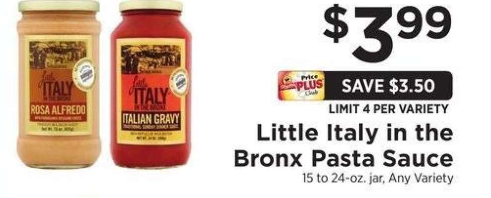 In The Bronx Pasta Sauce - 15 to 24 - oz. jar, Any Variety