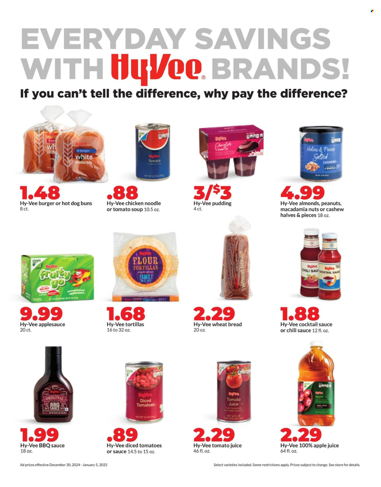 Hy-Vee ad - 12/30/2024 - 01/05/2025. Page 1