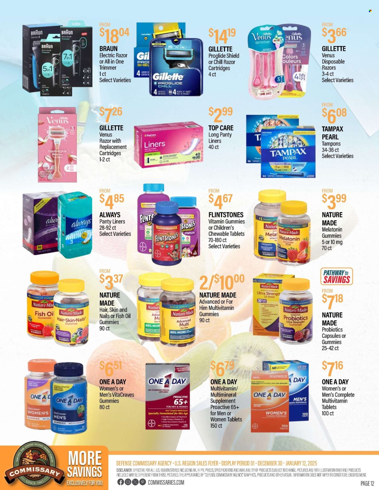 Commissary ad - 12/30/2024 - 01/12/2025. Page 1