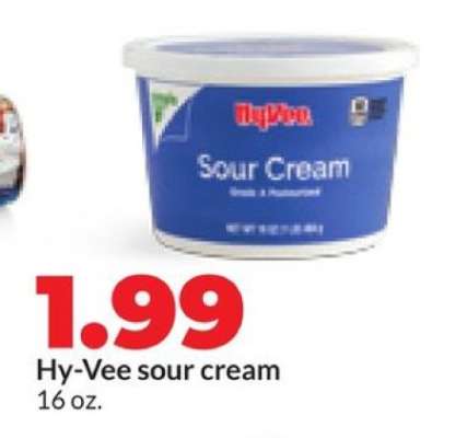 Hy-Vee sour cream