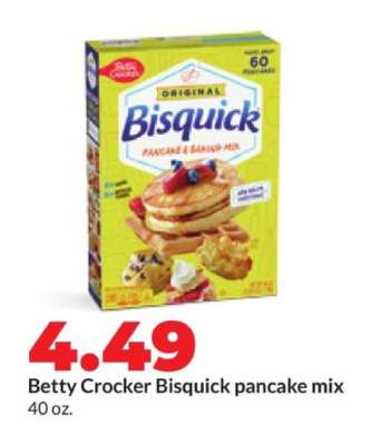 Betty Crocker Bisquick pancake mix