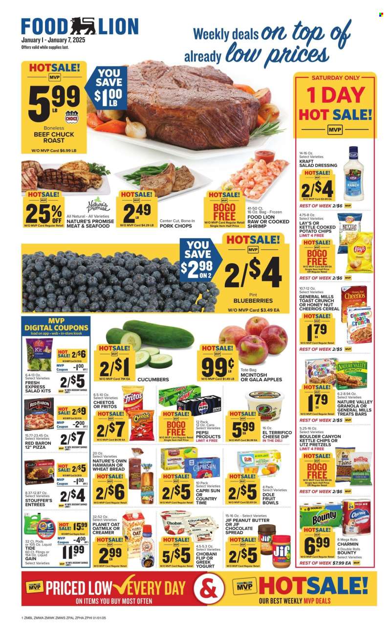 Food Lion Flyer - 01/01/2025 - 01/07/2025.