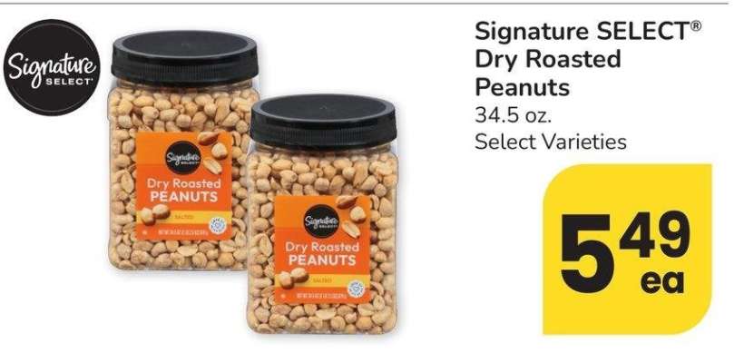 Signature SELECT® Dry Roasted Peanuts - 34.5 oz. Select Varieties