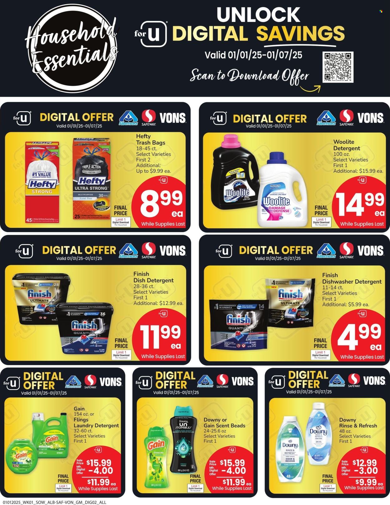 Safeway ad - 01/01/2025 - 01/07/2025. Page 1