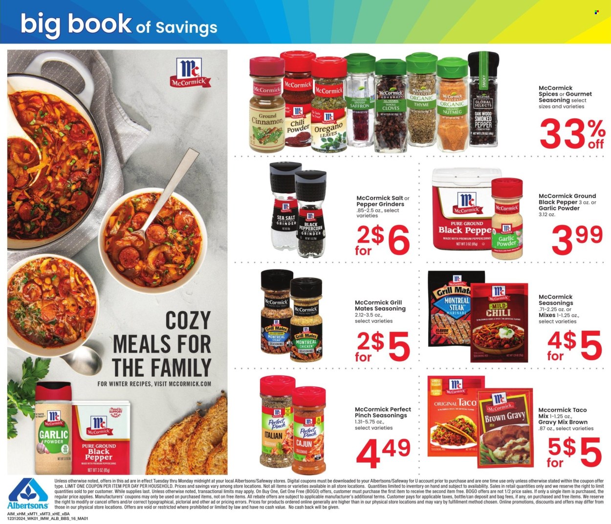 Albertsons ad - 12/31/2024 - 01/27/2025. Page 1