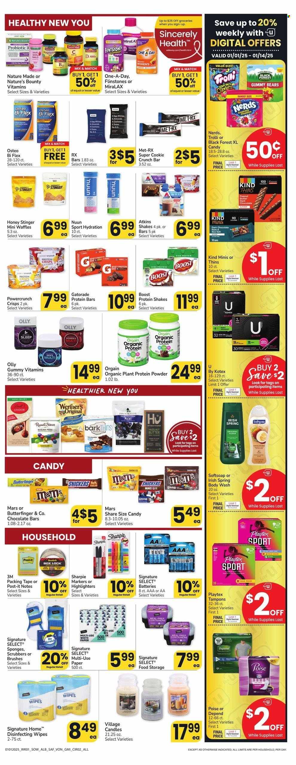 Albertsons ad - 01/01/2025 - 01/07/2025. Page 1