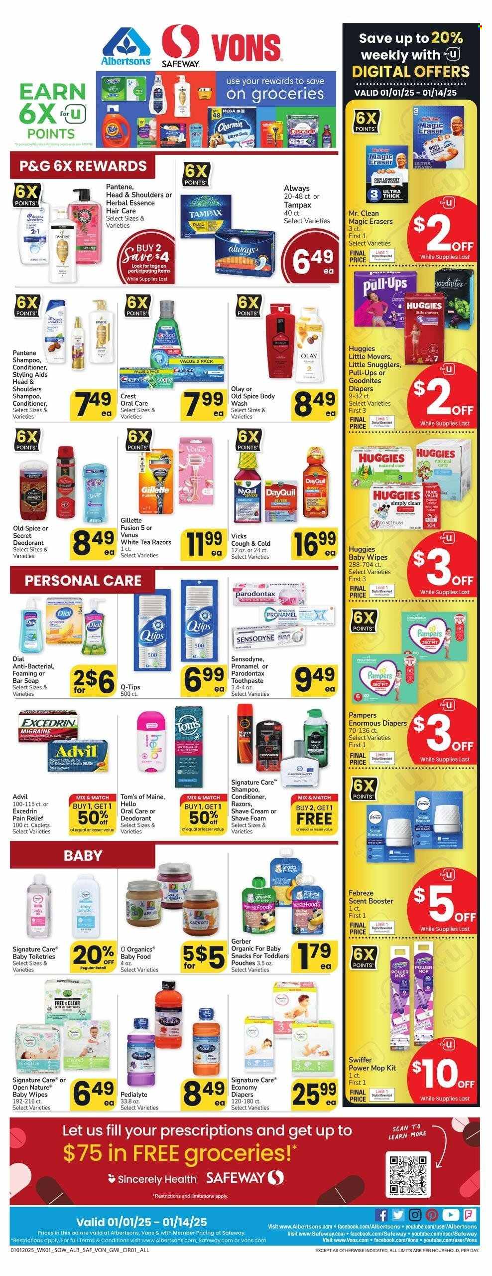 Albertsons ad - 01/01/2025 - 01/07/2025. Page 1