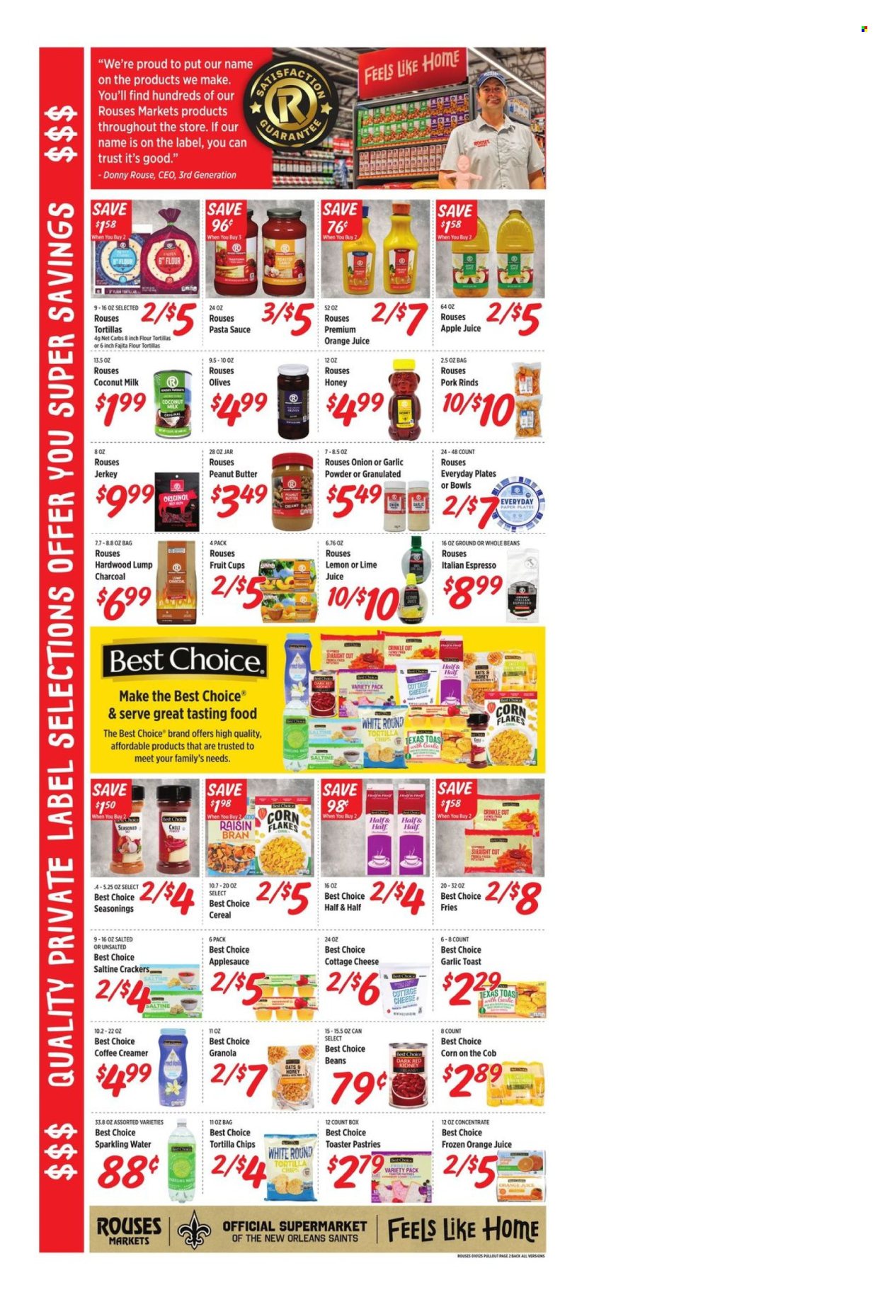 Rouses Markets ad - 01/01/2025 - 01/08/2025. Page 1