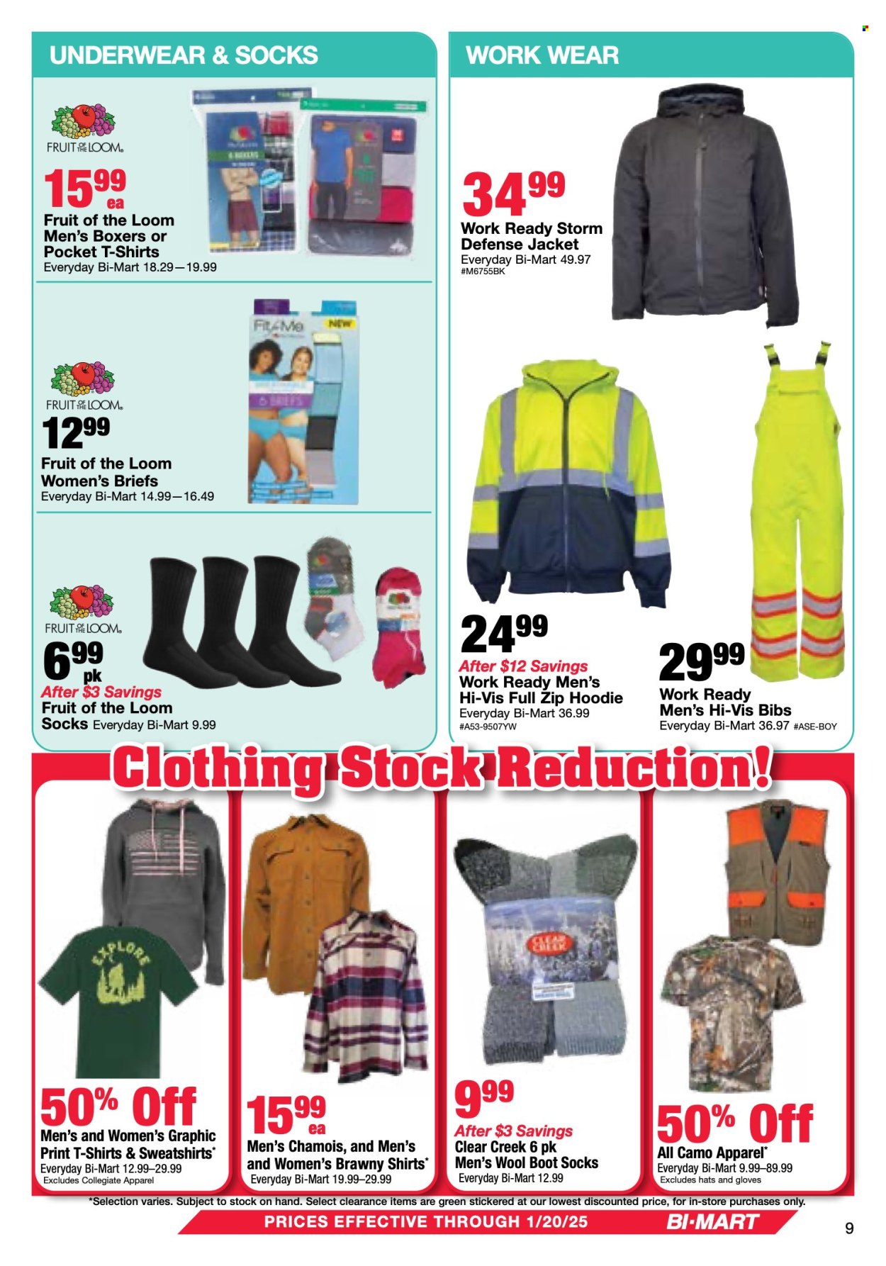 Bi-Mart ad - 12/31/2024 - 01/20/2025. Page 1