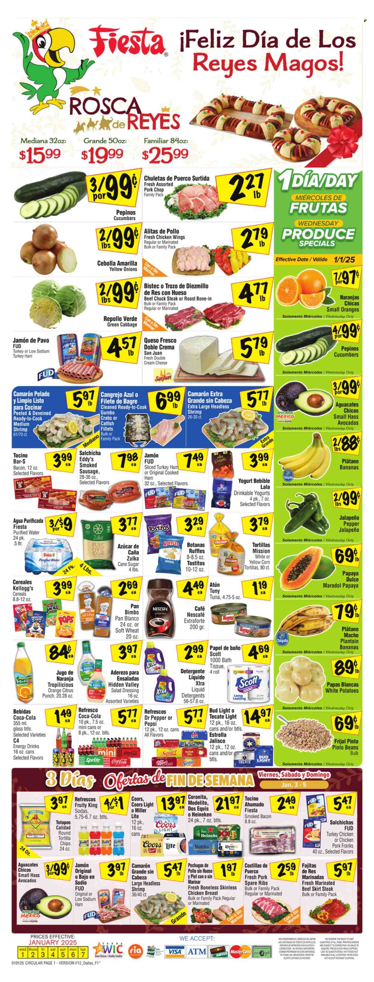 Fiesta Mart ad - 01/01/2025 - 01/07/2025. Page 1