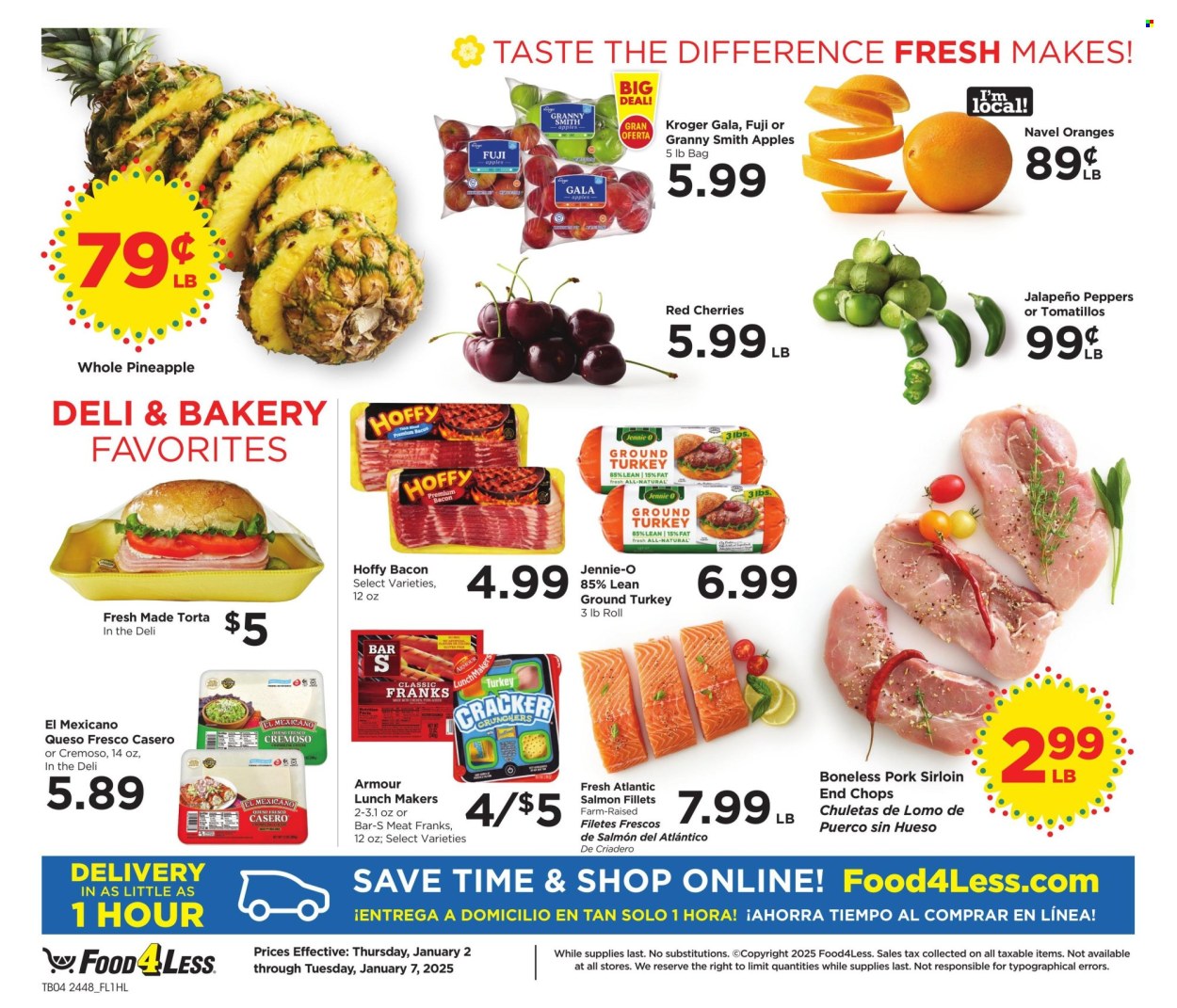 Food 4 Less ad - 01/02/2025 - 01/07/2025. Page 1