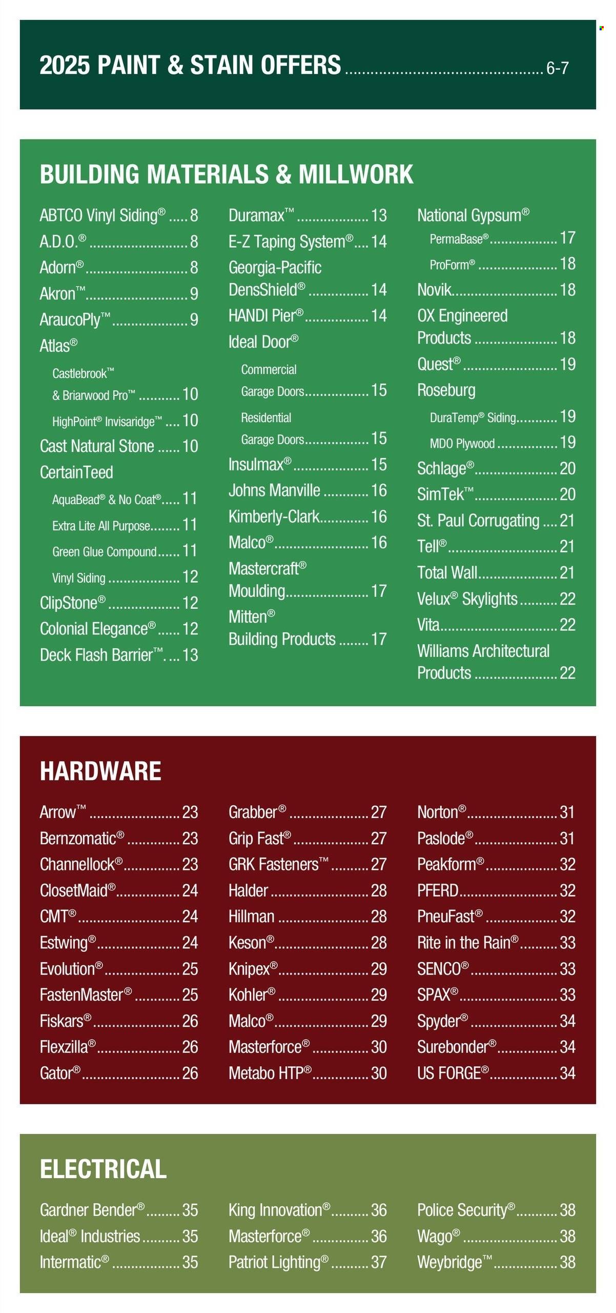 Menards ad - 01/01/2025 - 12/31/2025. Page 1