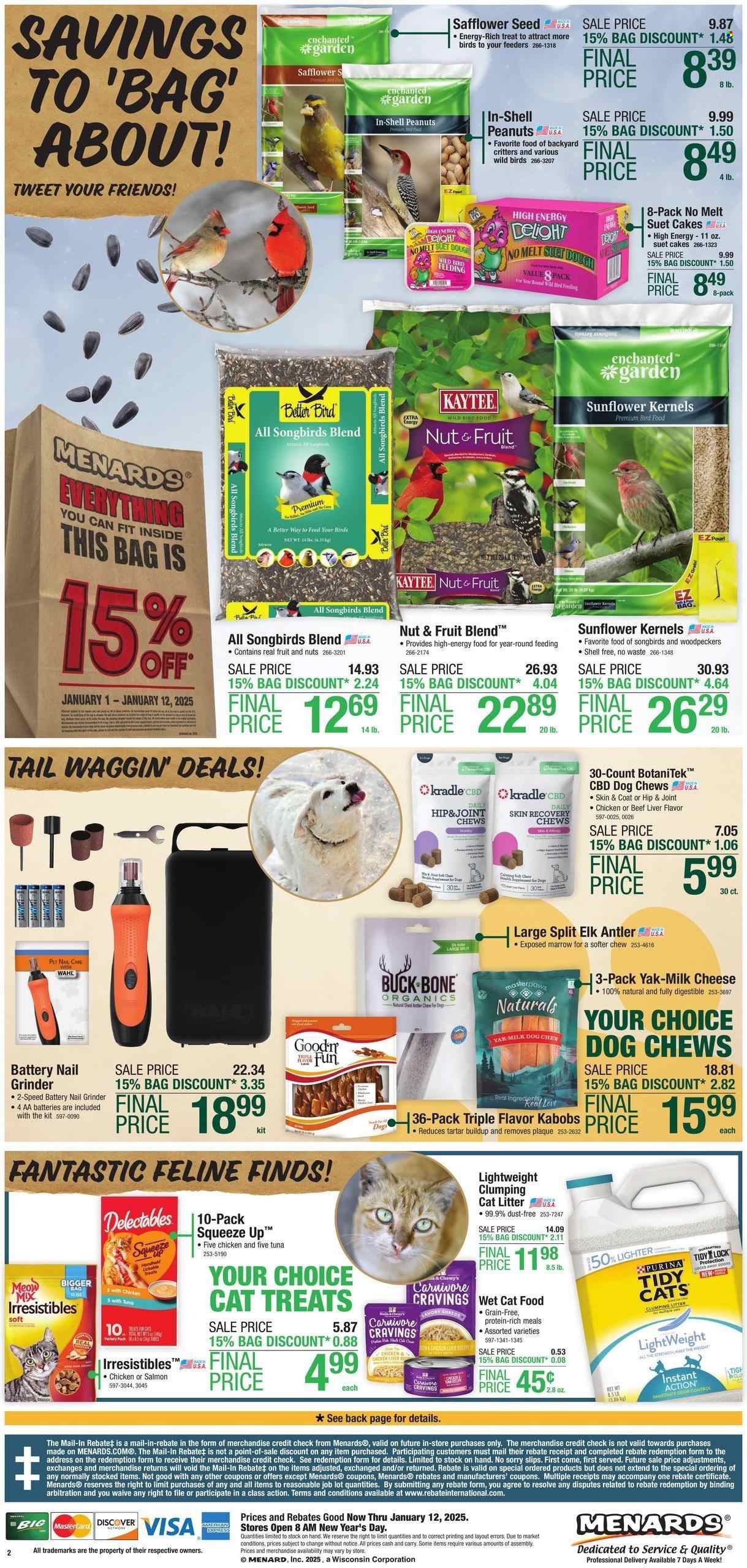 Menards ad - 01/01/2025 - 01/12/2025. Page 1