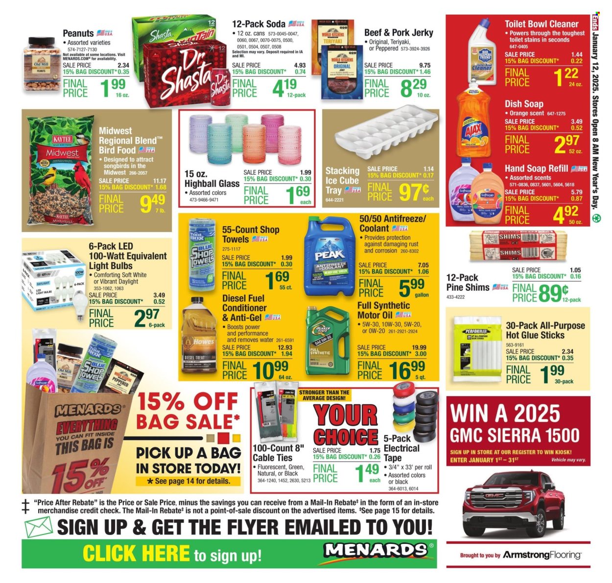 Menards ad - 01/01/2025 - 01/12/2025. Page 1