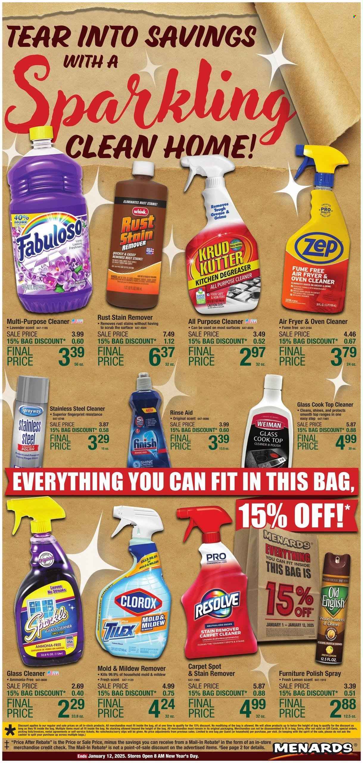 Menards ad - 01/01/2025 - 01/12/2025. Page 1