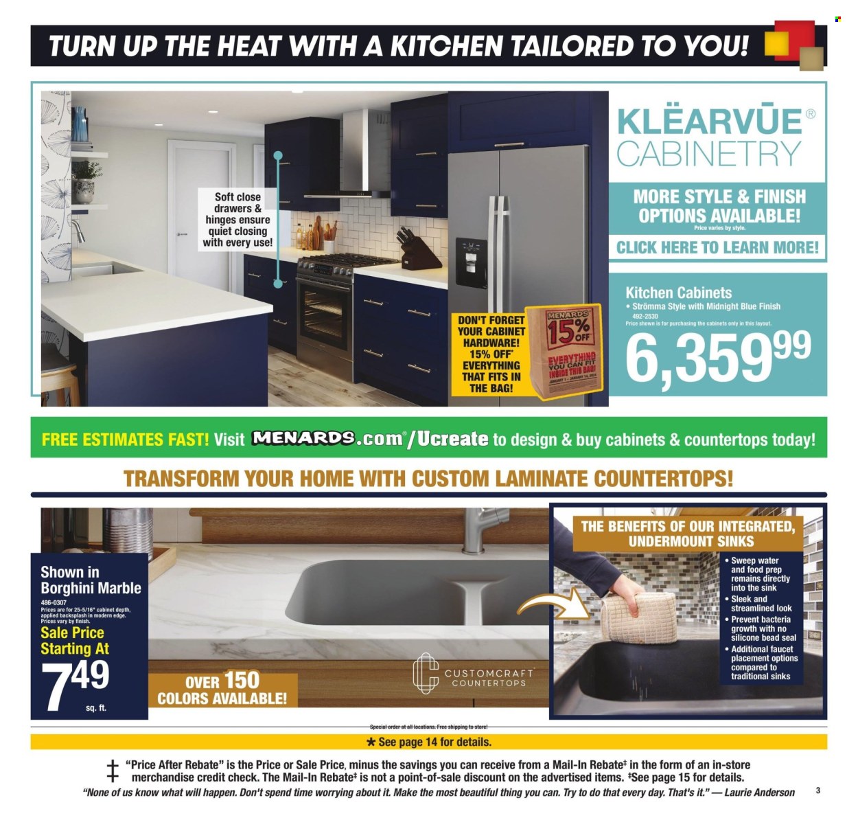 Menards ad - 01/01/2025 - 01/12/2025. Page 1