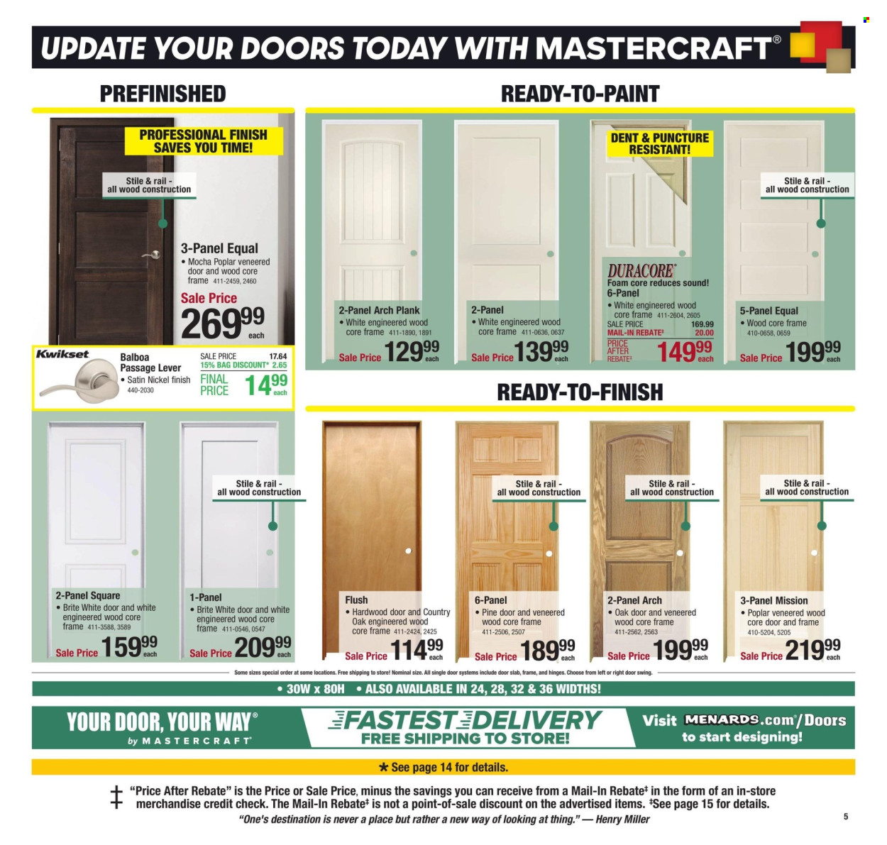 Menards ad - 01/01/2025 - 01/12/2025. Page 1