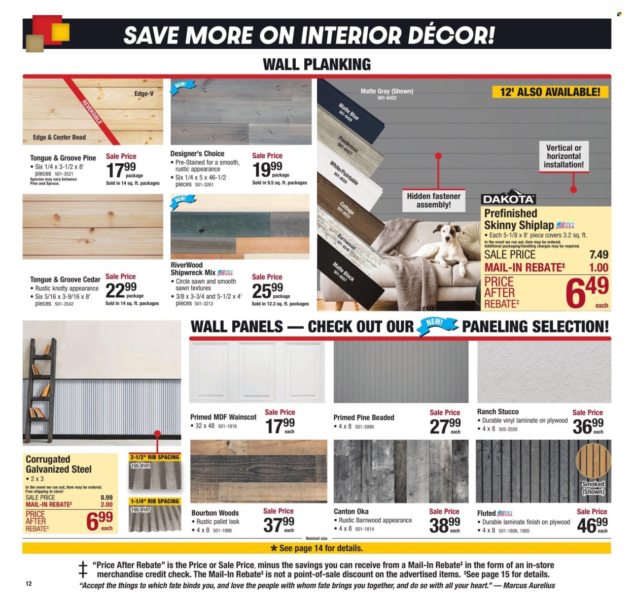 Menards ad - 01/01/2025 - 01/12/2025. Page 1